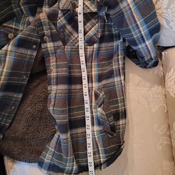 Legendary Men's Camp Night Berber Lined Hooded Flannel Shirtket - Picture 3 of 16